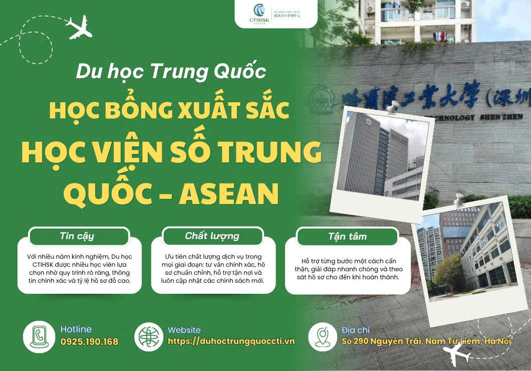 [Mới] Học bổng Học viện Số Trung Quốc – ASEAN (China-ASEAN Digital Academy) năm 2026