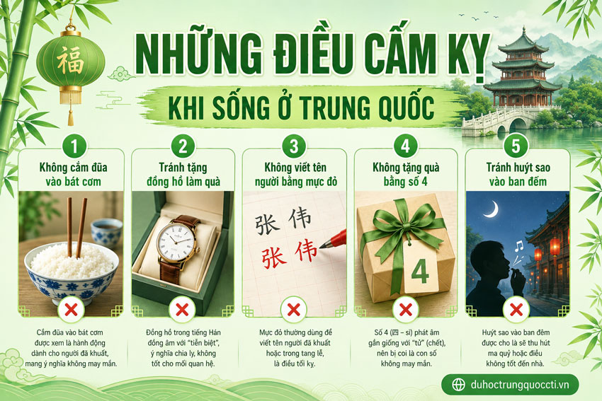 Những điều cấm kỵ khi sống ở Trung Quốc bạn cần biết